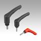 Clamping levers ECO, plastic with external thread, threaded pin stainless steel