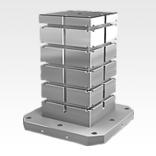 Workholding cubes, grey cast iron with T-slots