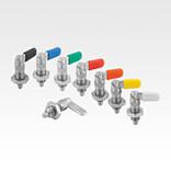 Cam-action indexing plunger, stainless steel with hexagon