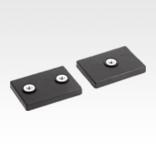 Magnets with internal thread NdFeB, rectangular, with rubber protective jacket