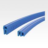 Silicone edge protection profiles with integrated steel retaining strip FDA approved