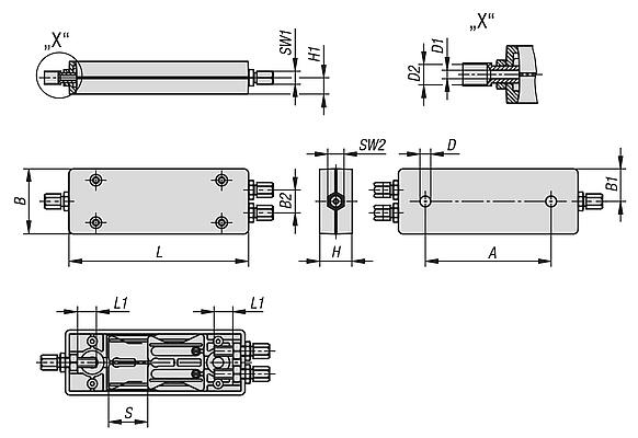 Bowden cable distributor for indexing plungers with remote actuation