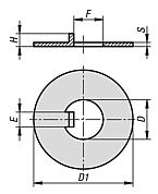 Locking plate steel DIN 462