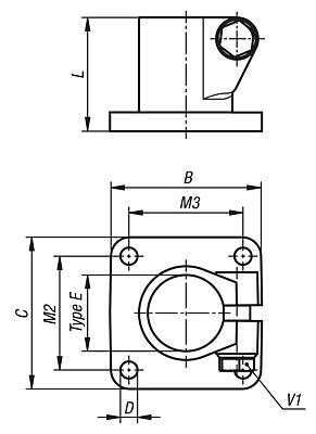 Linear actuator connector clamps, stainless steel base