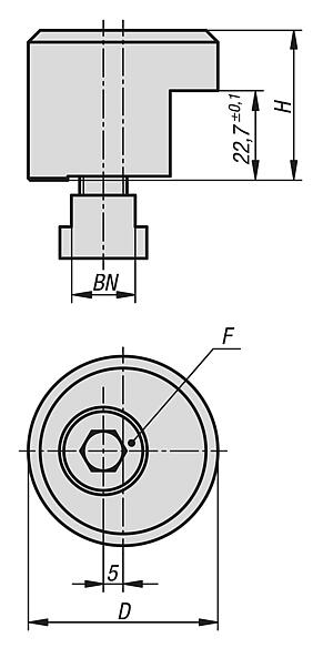 UNILOCK clamping bracket for UNILOCK clamping station